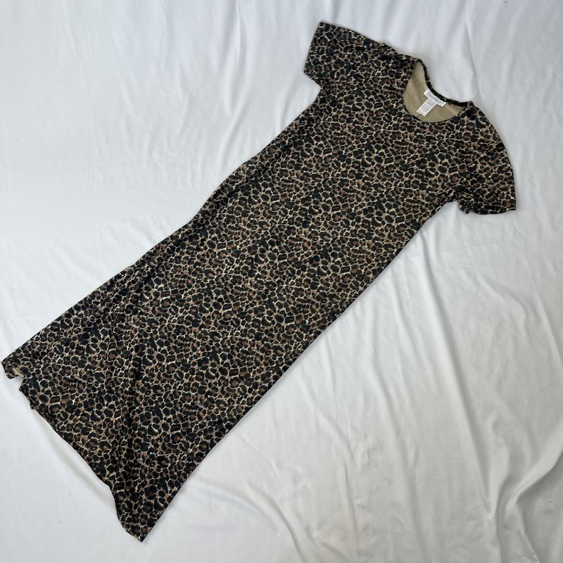 leopard print maxi dress