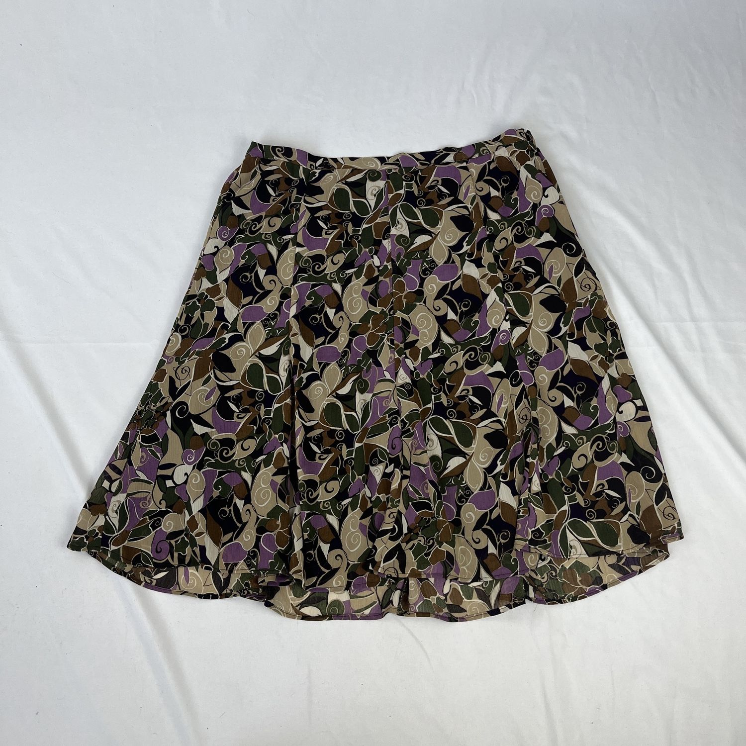 purple forest circle skirt