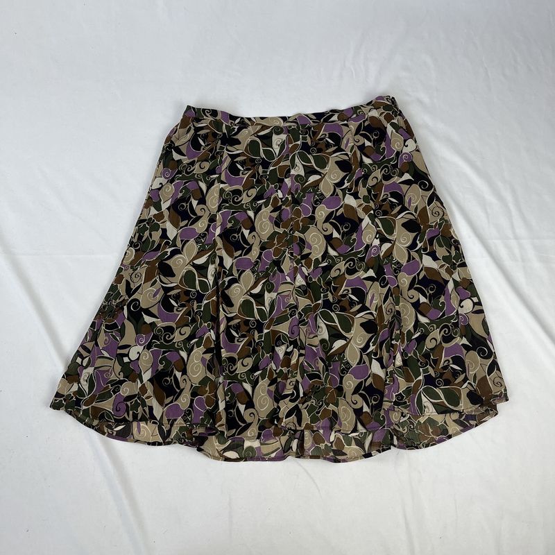 purple forest circle skirt