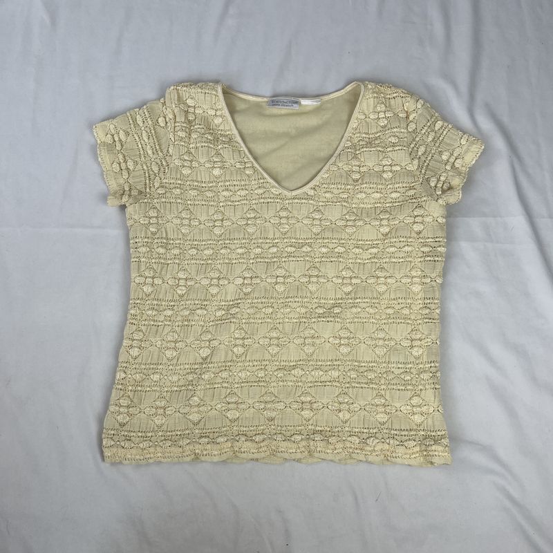 Textured Yellow Top