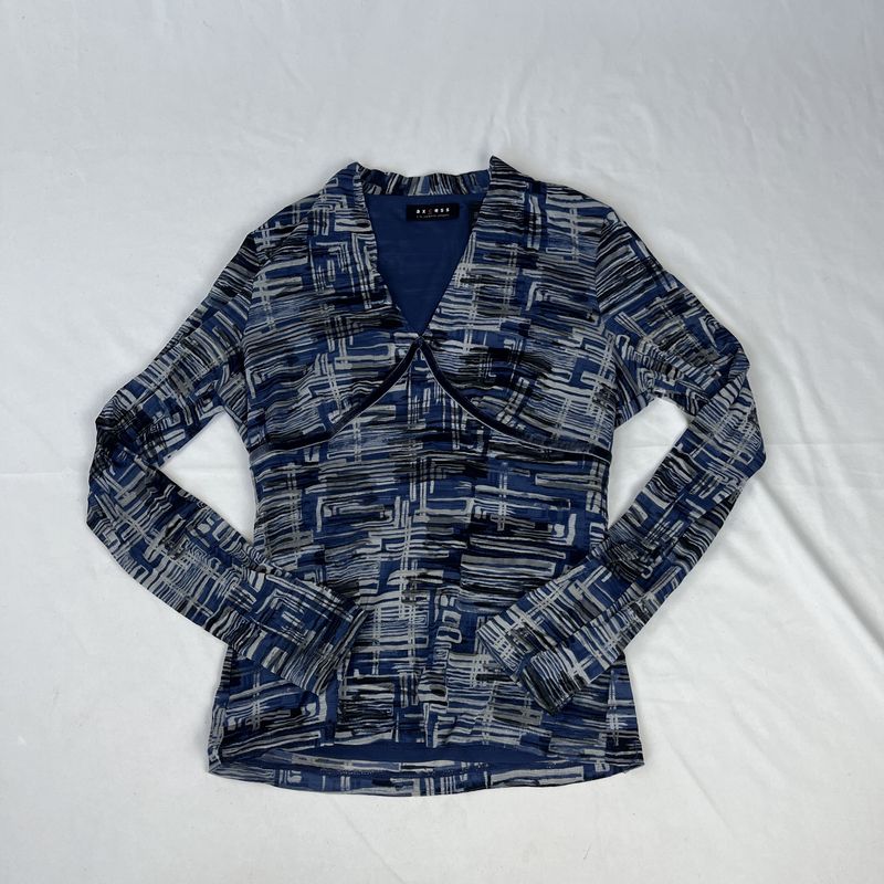 Blue Baby Doll Long Sleeve