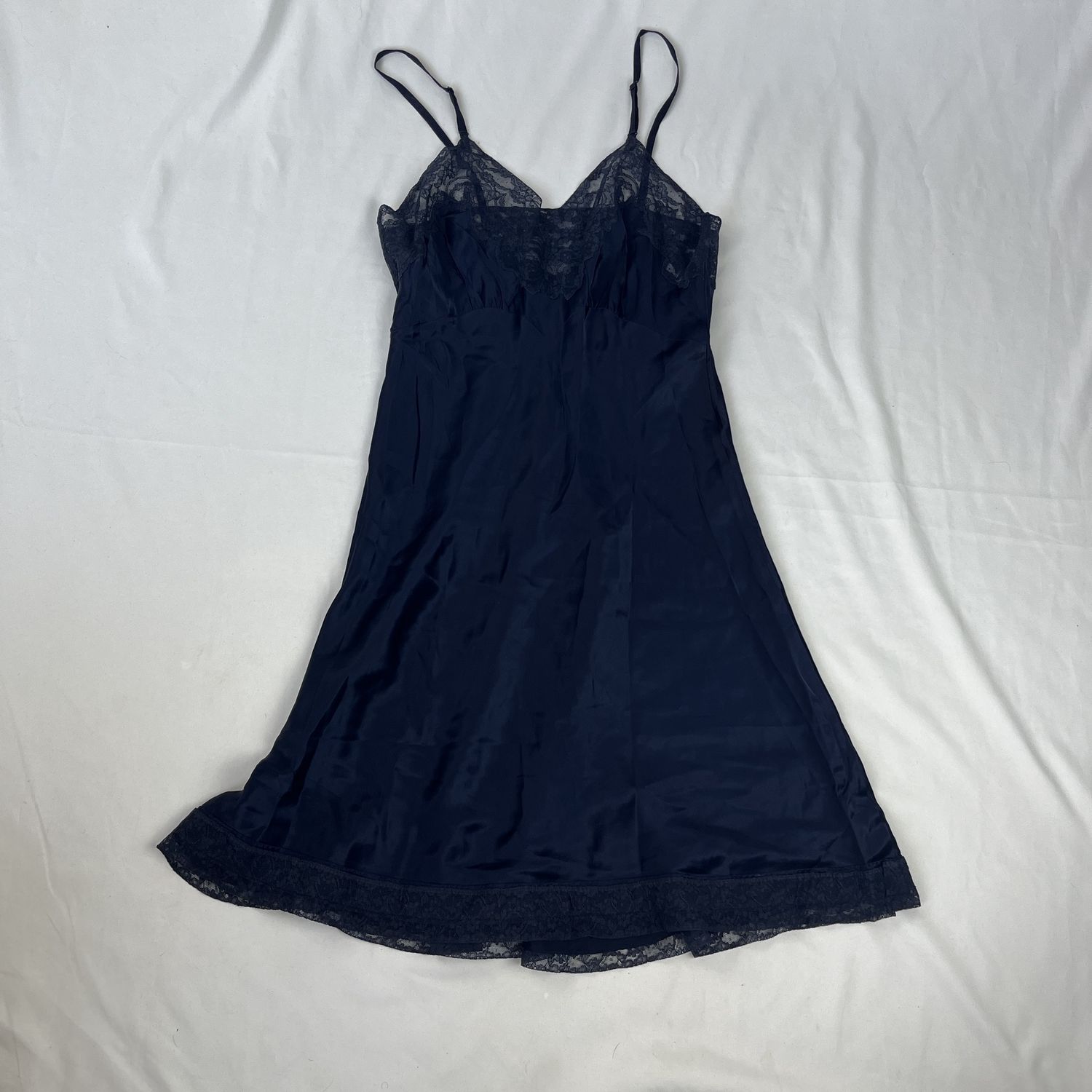 Navy Lace Slip