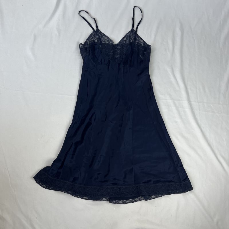 Navy Lace Slip