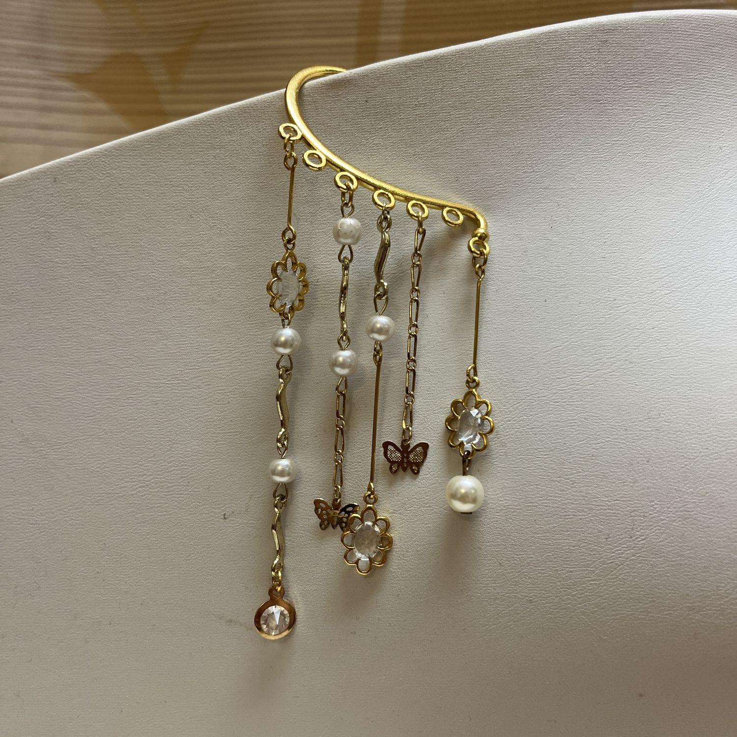 Flowers and Butterflies Ear Cuff