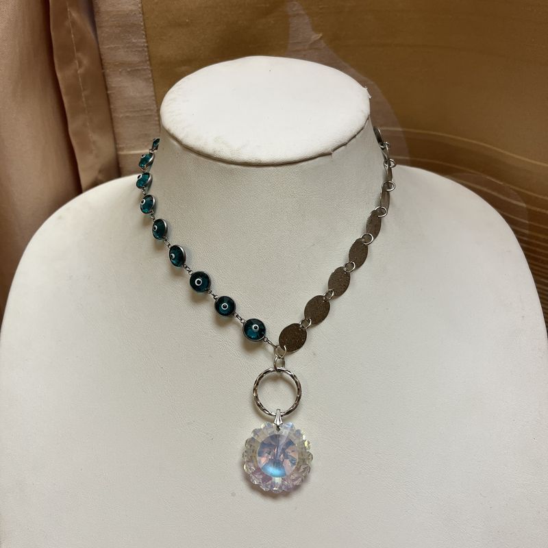 Silver Evil Eye Necklace