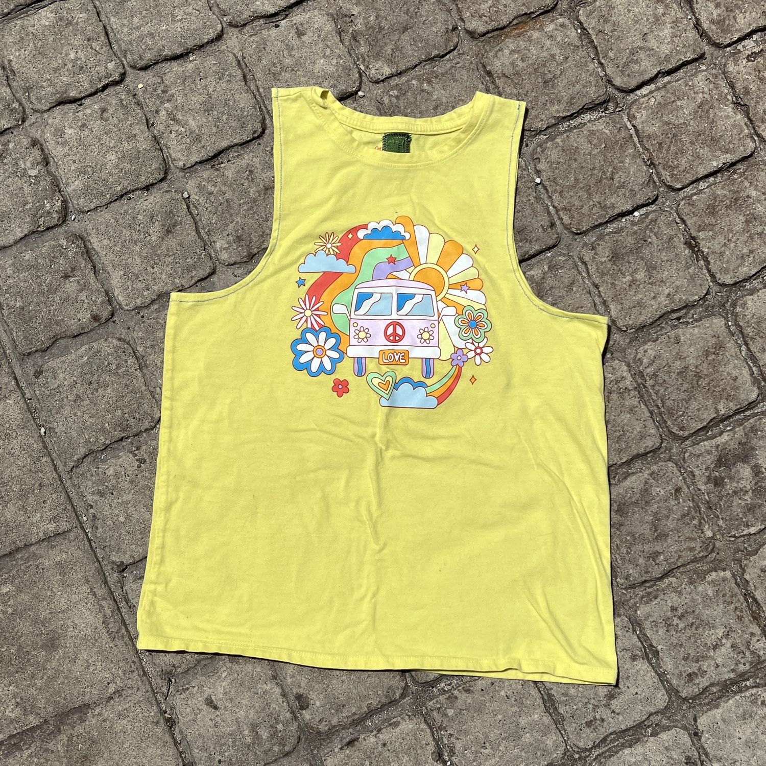 hippie love baby tank