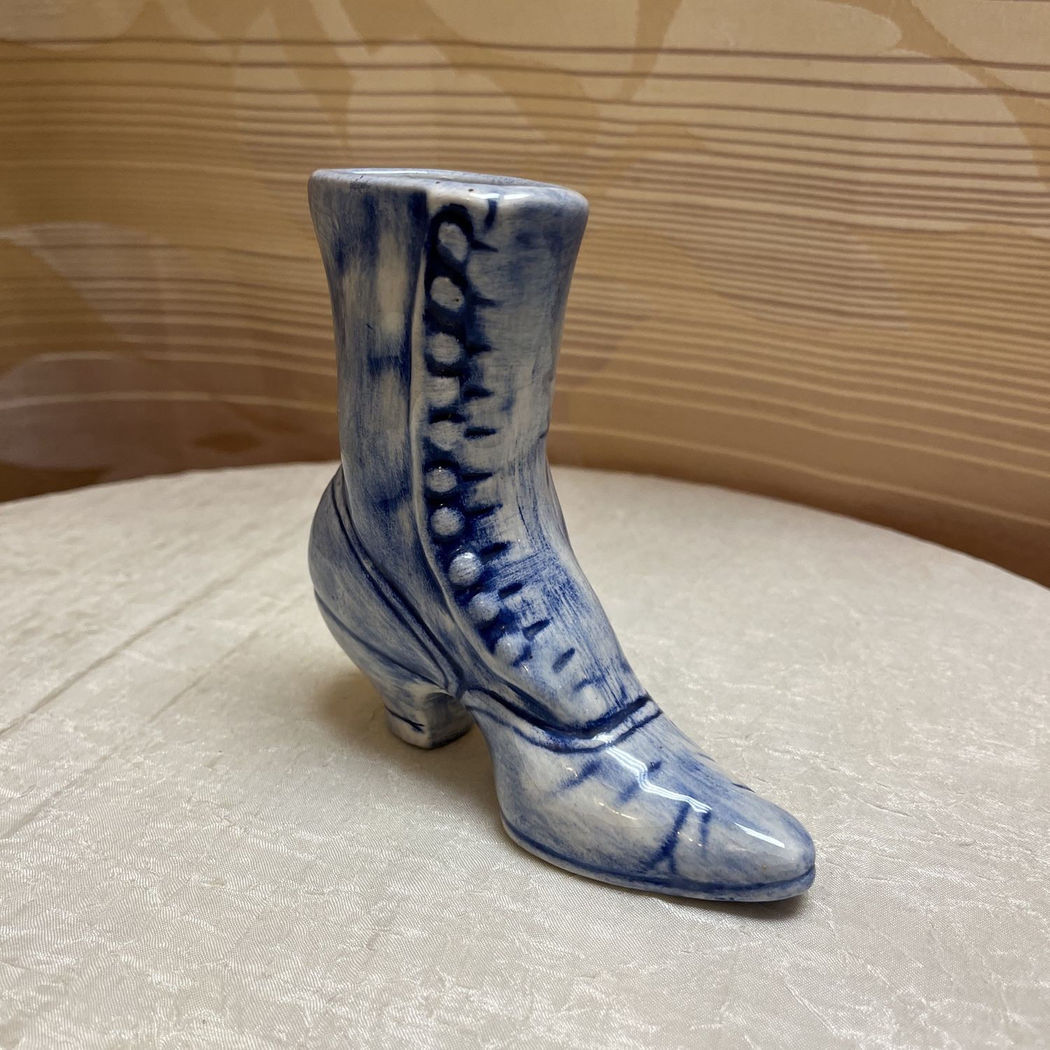 Blue Ceramic Shoe