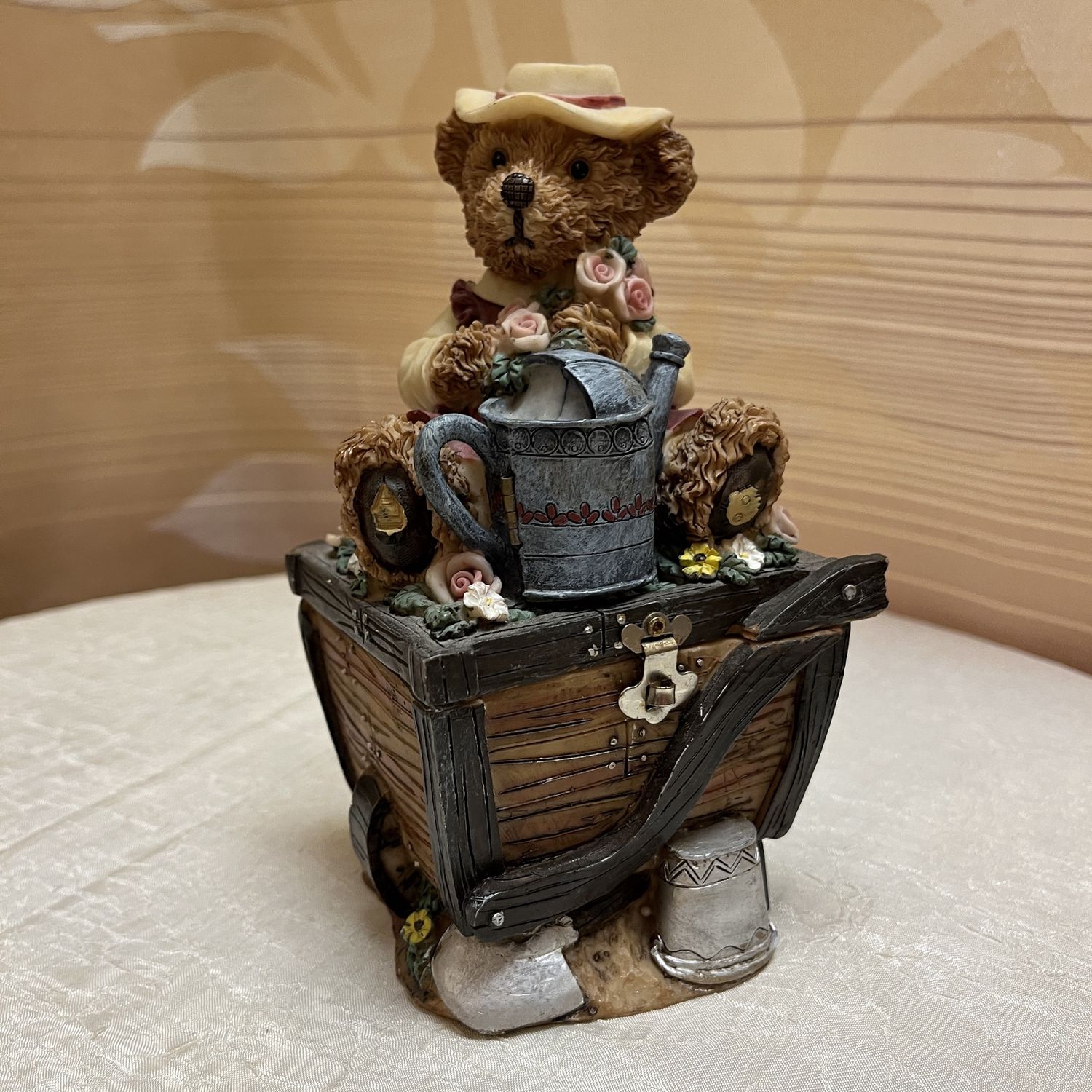 Garden Bear Piggy Bank