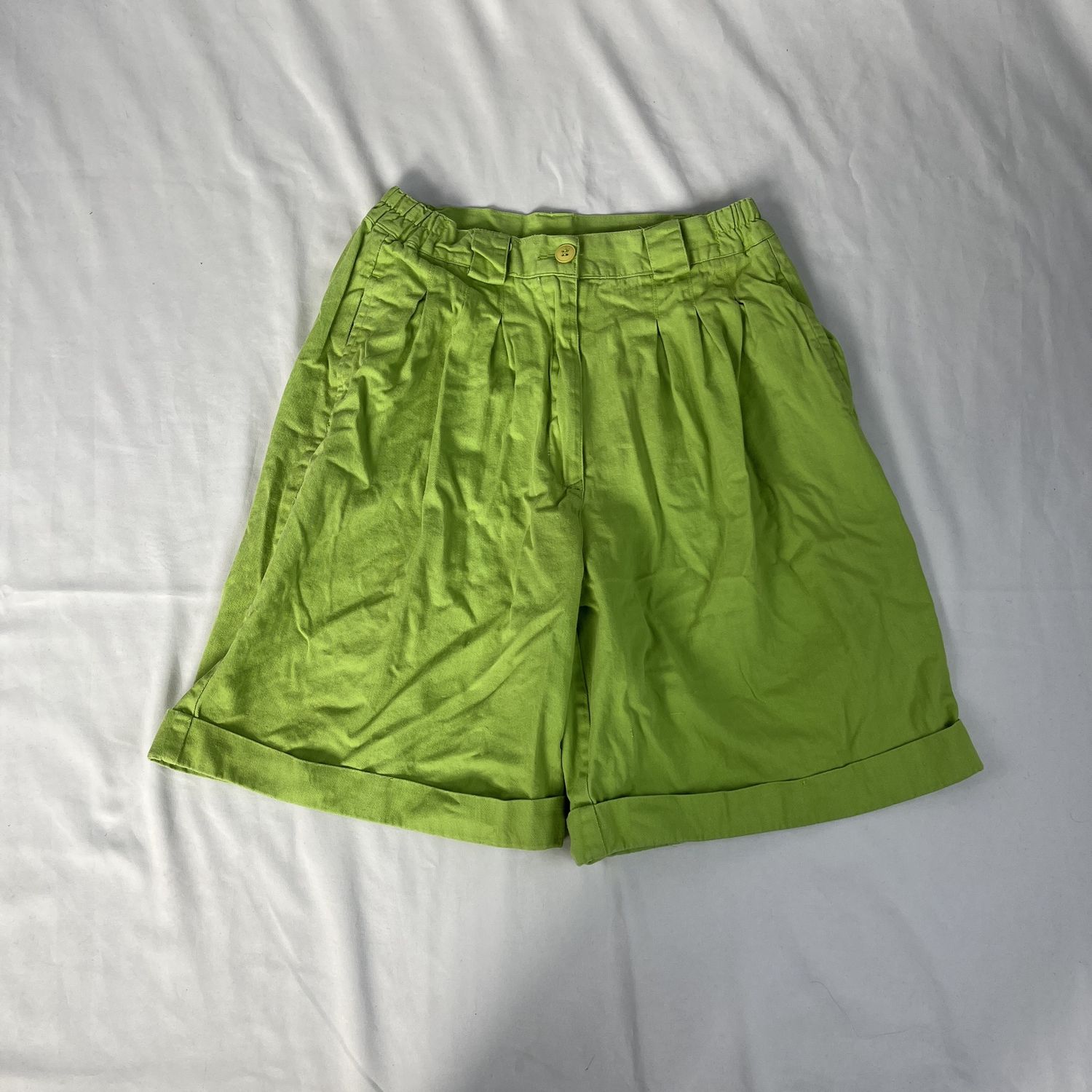 Green Midi Shorts