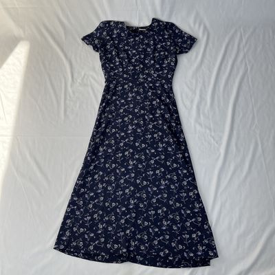 Blue Flowers Maxi Dress