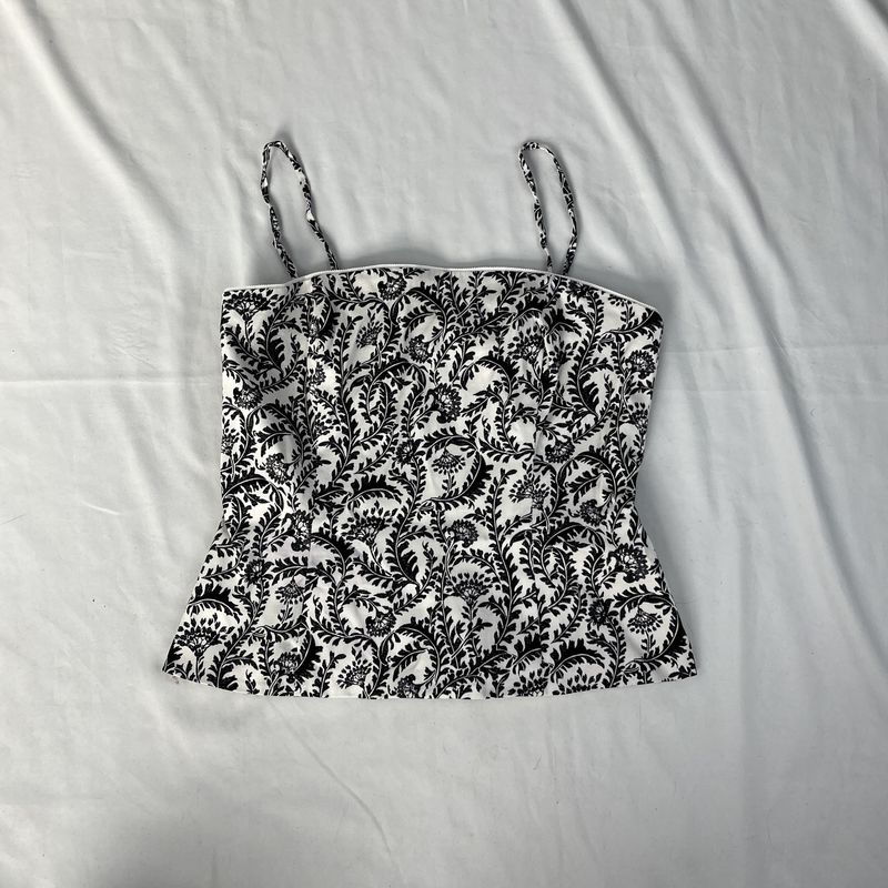 Paisley Bustier Top