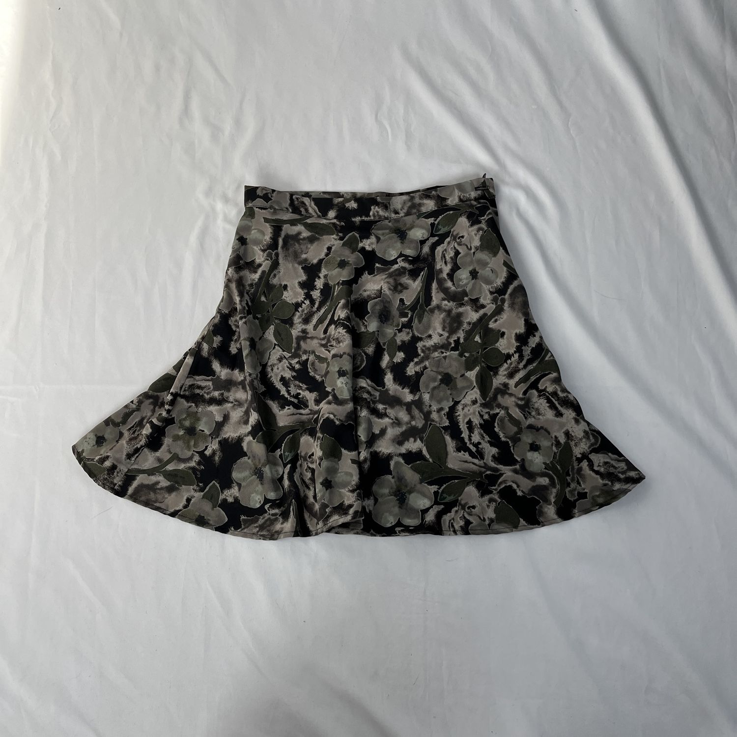 Green &amp; Grey Mini Skirt