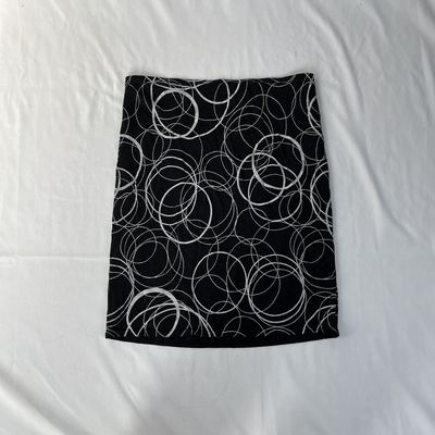 Black + White Circle Skirt