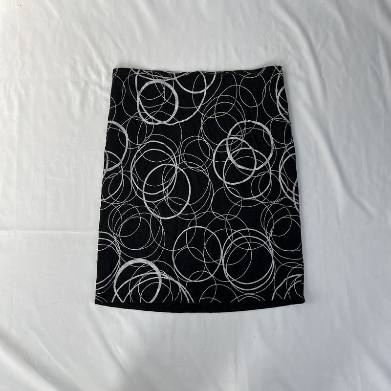 Black + White Circle Skirt