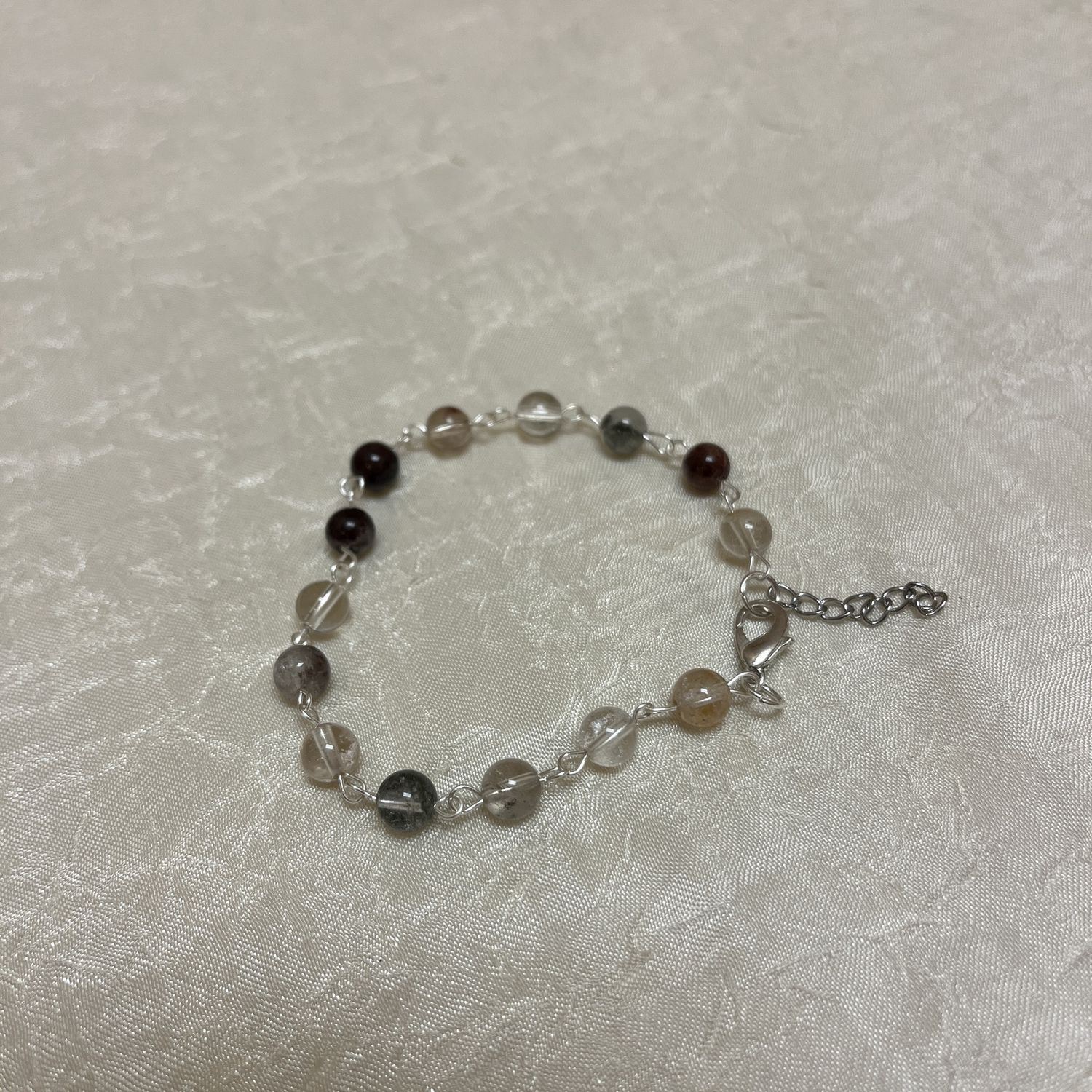 earth toned beaded bracelet