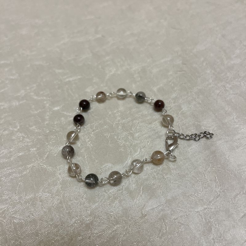 earth toned beaded bracelet