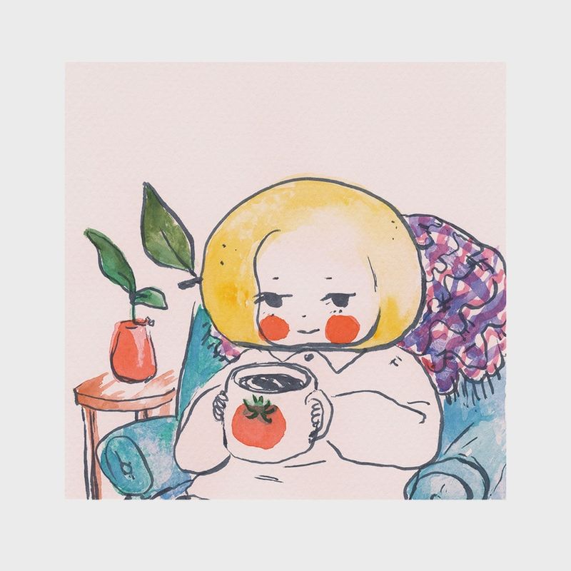Print - &quot;Lemon baby with tomato mug&quot;