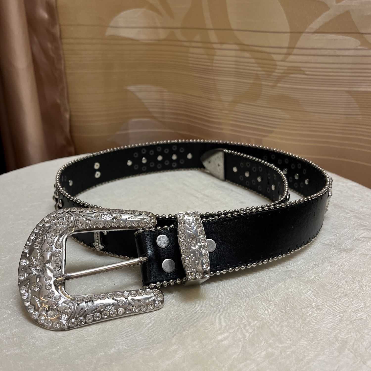 Black Gothic Cross belt