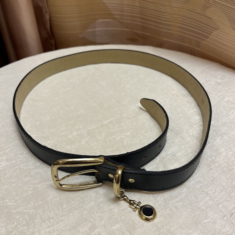 Black Belt with Gold Charm