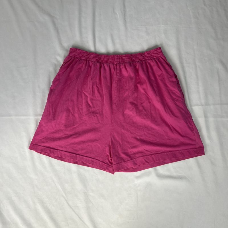 Hot Pink Elastic Shorts