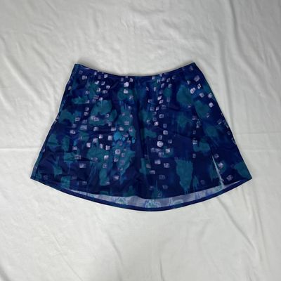 Blue Mini Swim Skirt