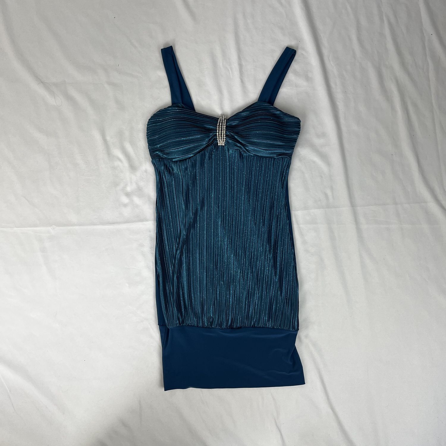Blue Sparkle Mini Dress