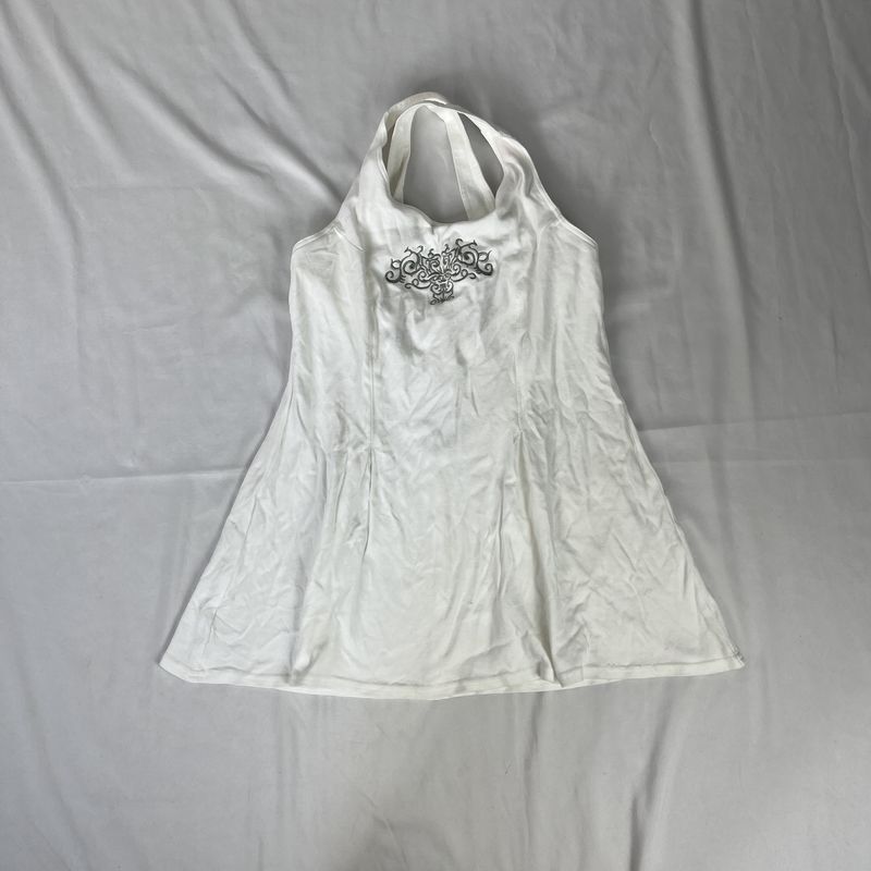 Metallic Embroidered tennis dress