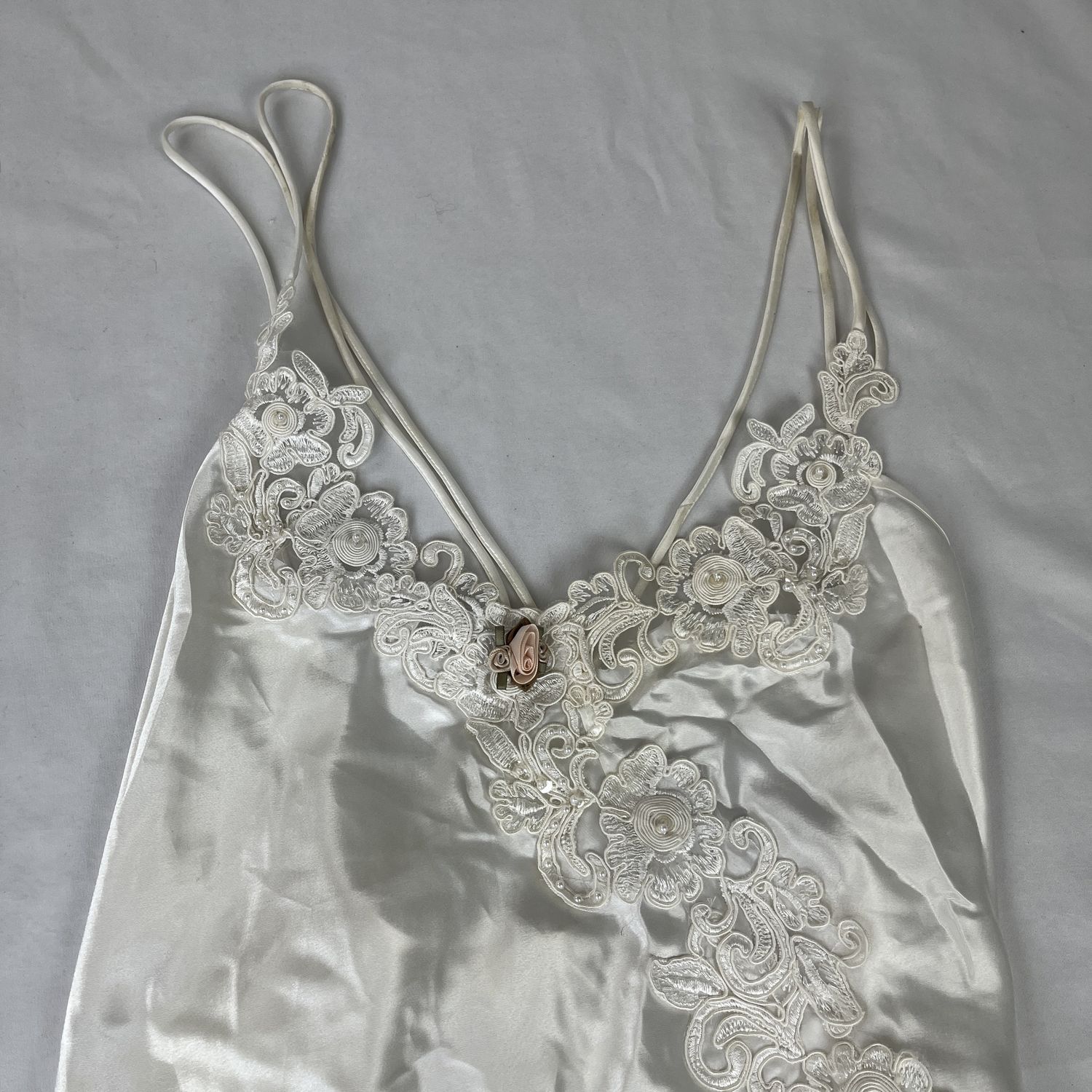 White Rose Slip Dress