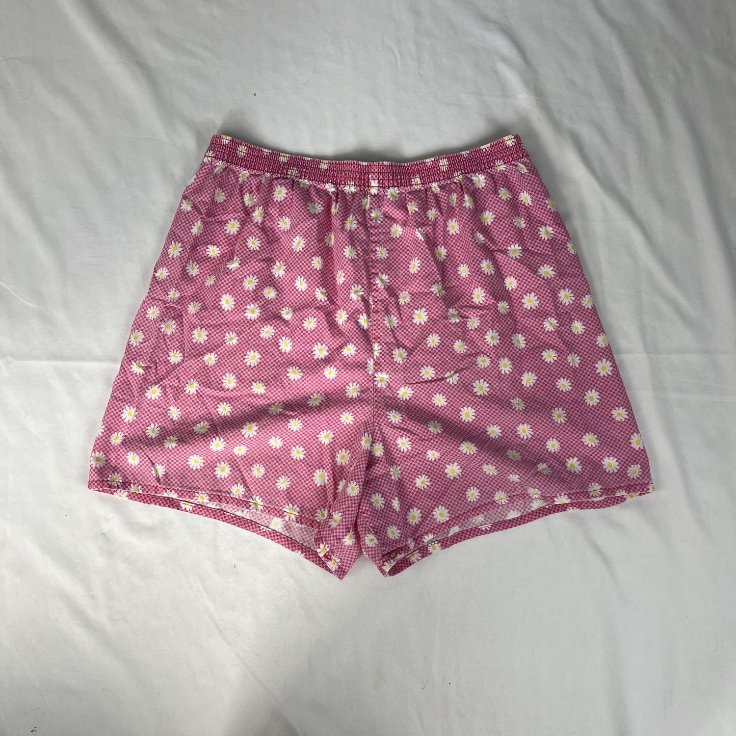 Pink Check Daisy Shorts