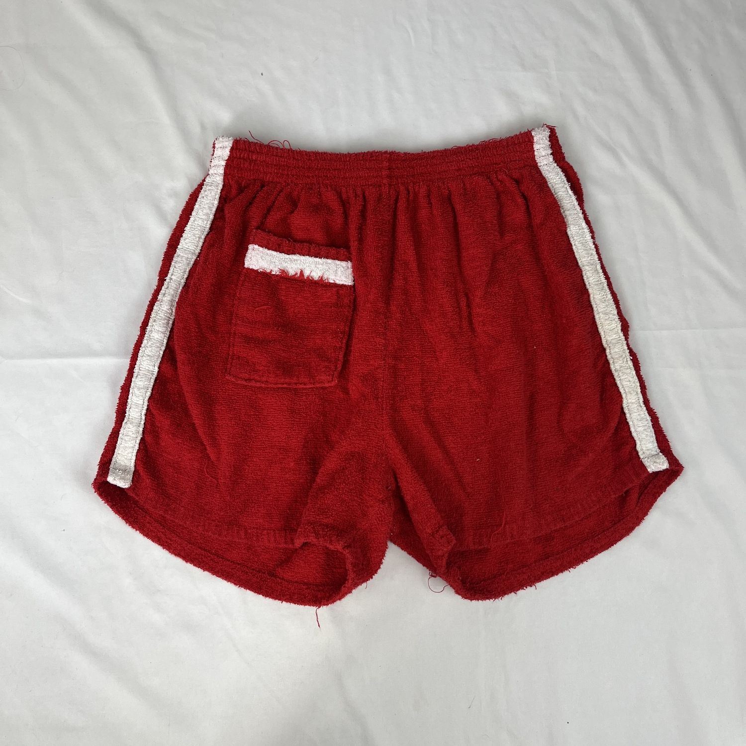 Red Terry Cloth Shorts
