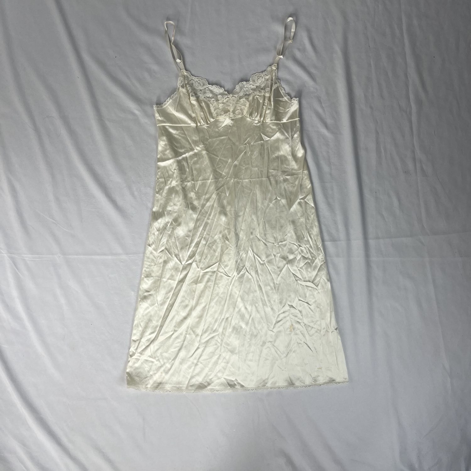 Cream Slip Dress