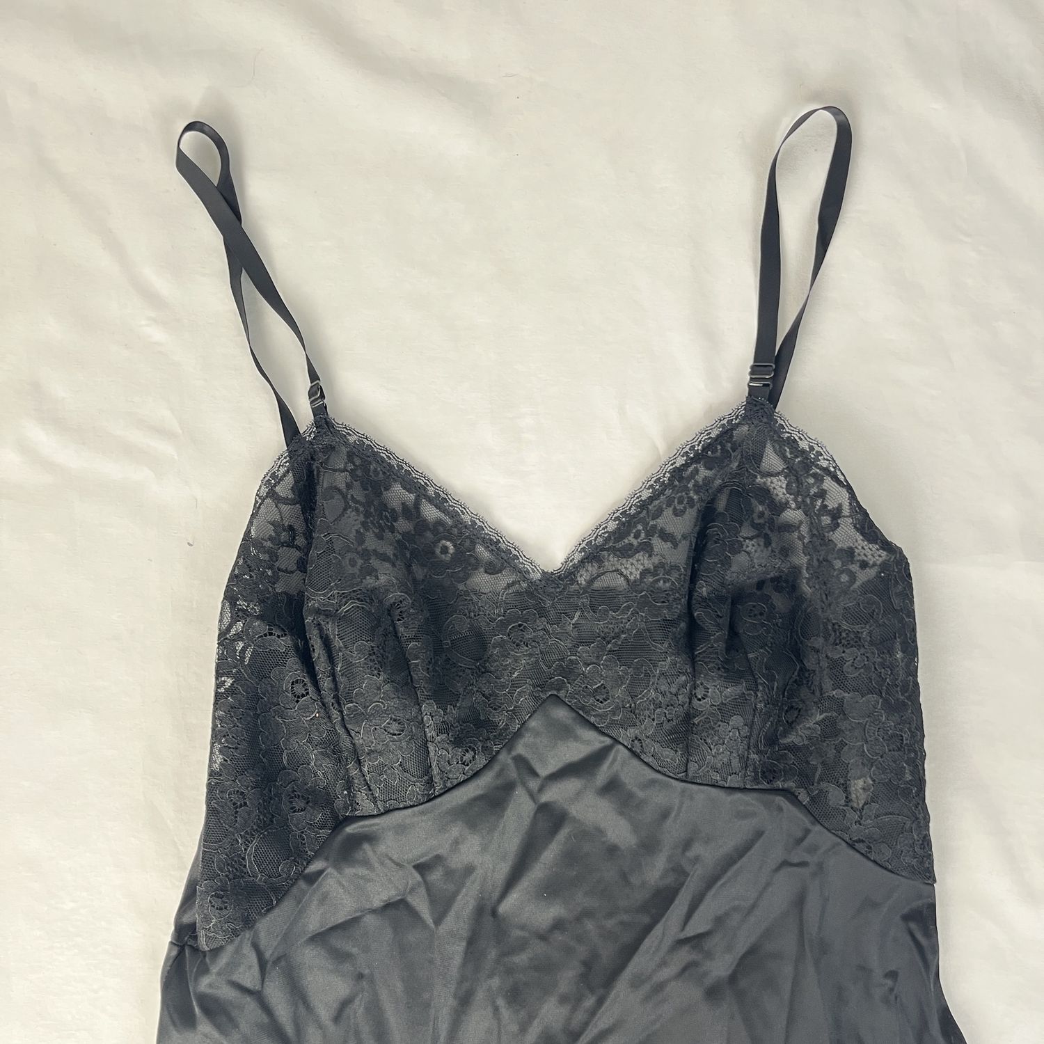 Black Lace Slip Dress