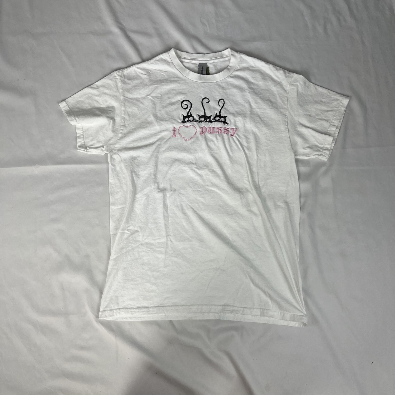 I Heart Pussy White Tee