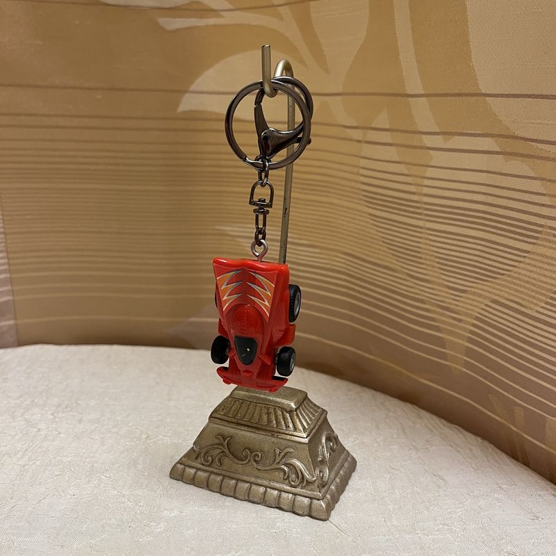 Red Race Car Keychain