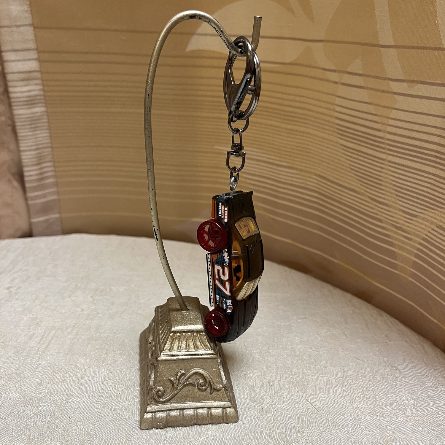 Black + Red Car Keychain
