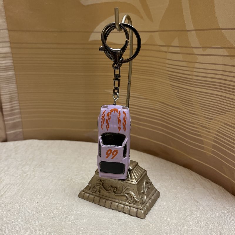 Purple + Orange Car Keychain
