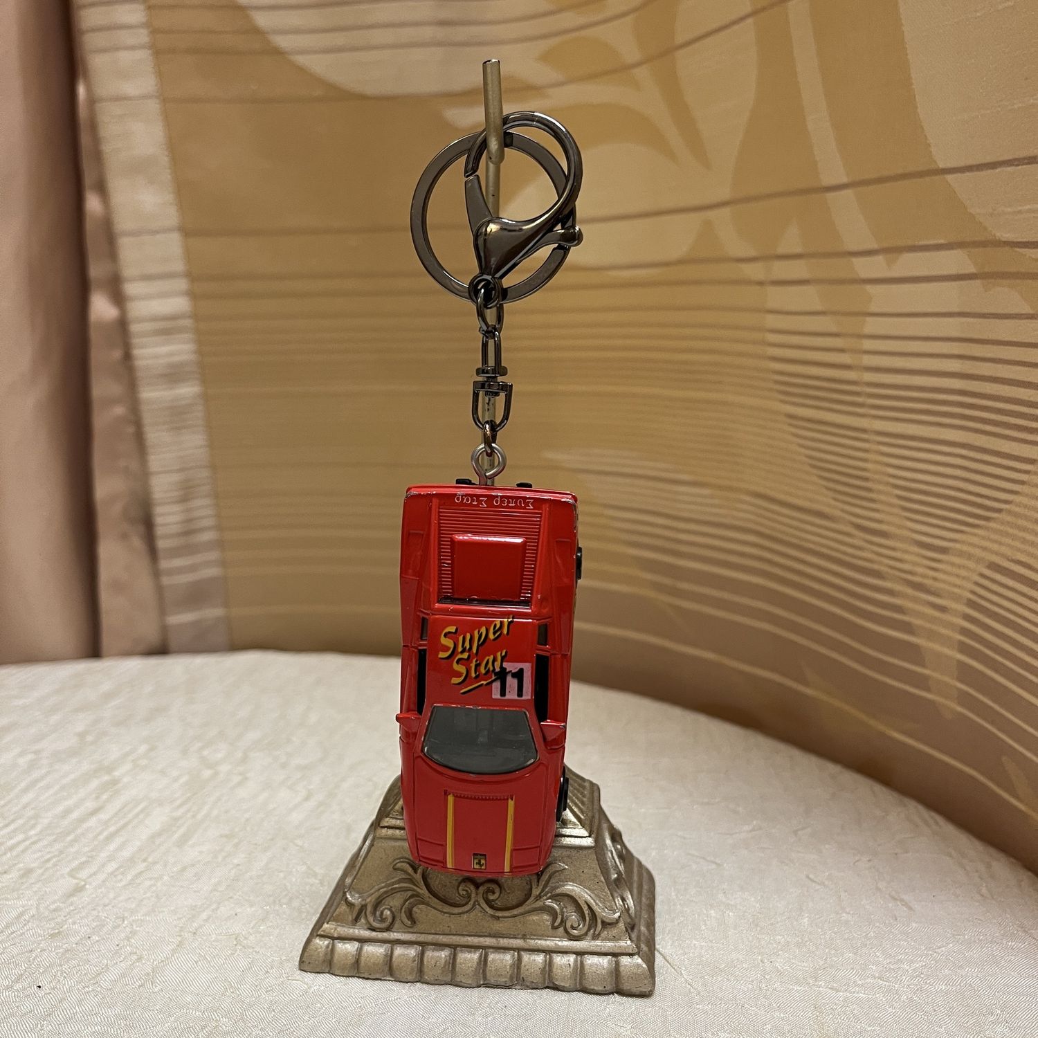 Red Super Star Keychain