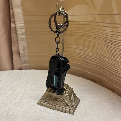 Black +Blue Single Rider Keychain
