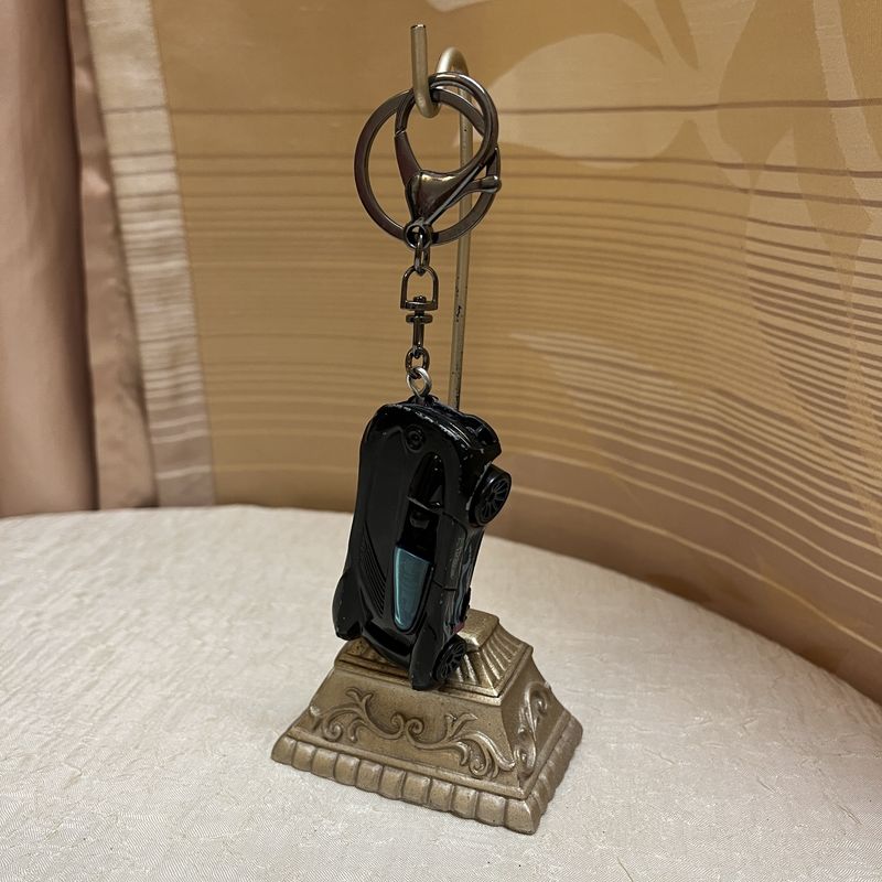 Black +Blue Single Rider Keychain