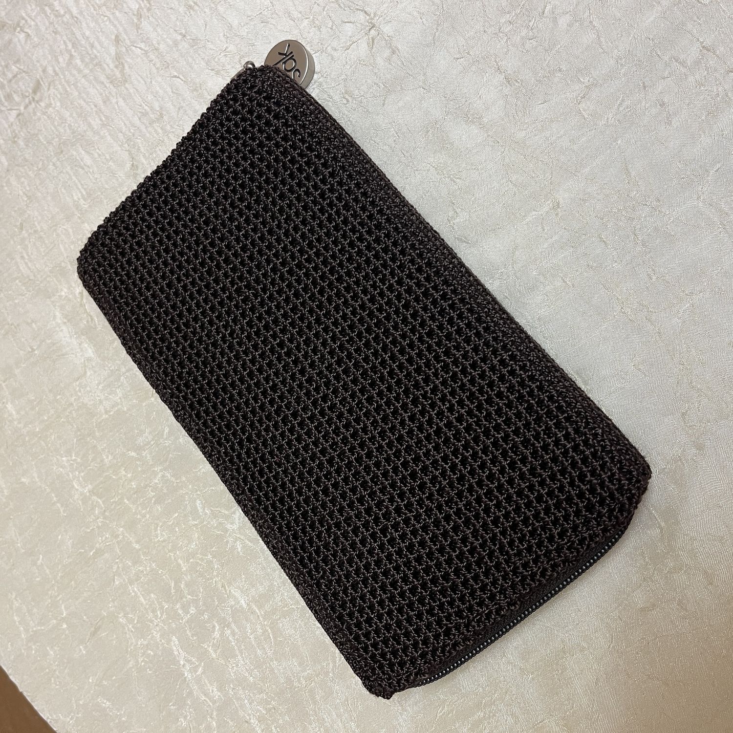 Brown Knit Wallet