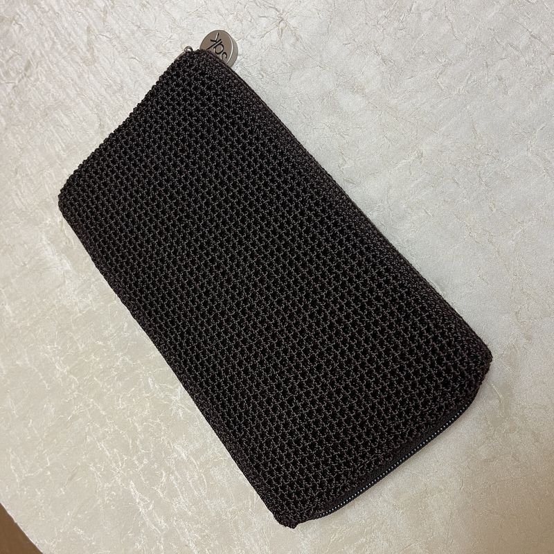 Brown Knit Wallet