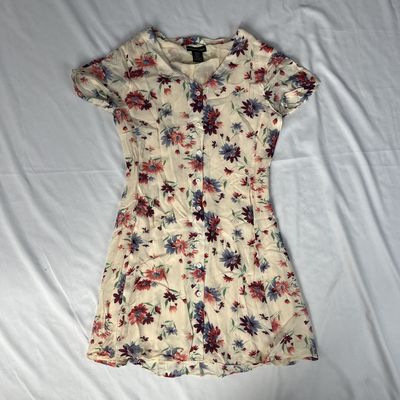 Yellow Floral Mini Dress