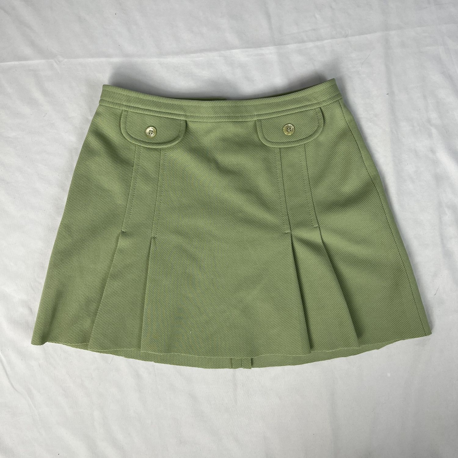 Green Knit Tennis Skirt
