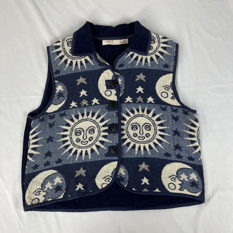 Sun + Moon Woven Vest