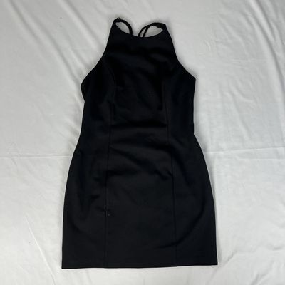 Black Cross Back Dress