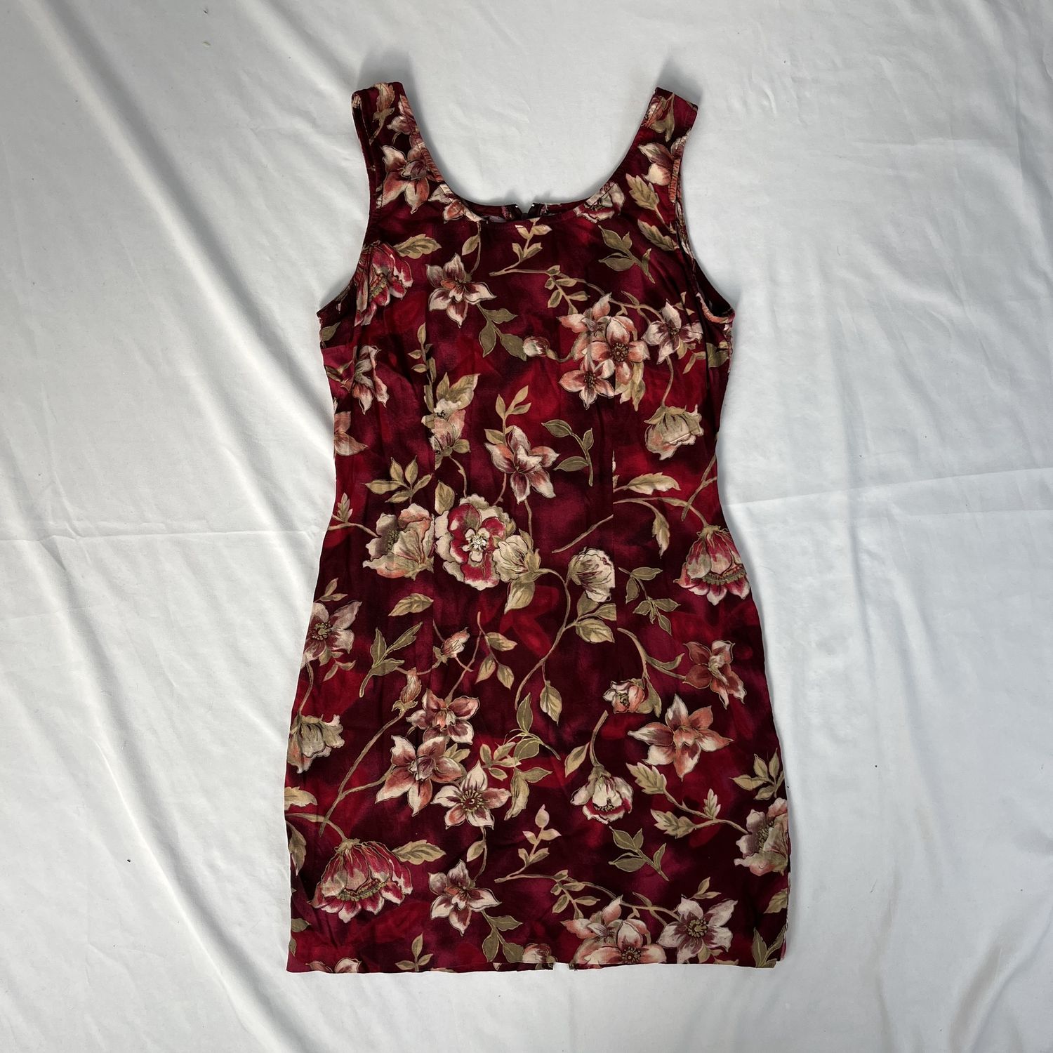 Red Floral Mini Dress