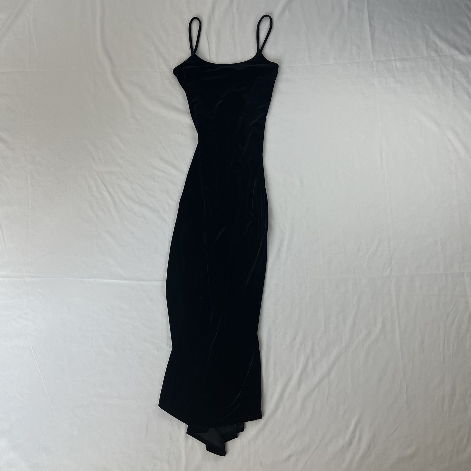 Black Velvet Maxi Dress