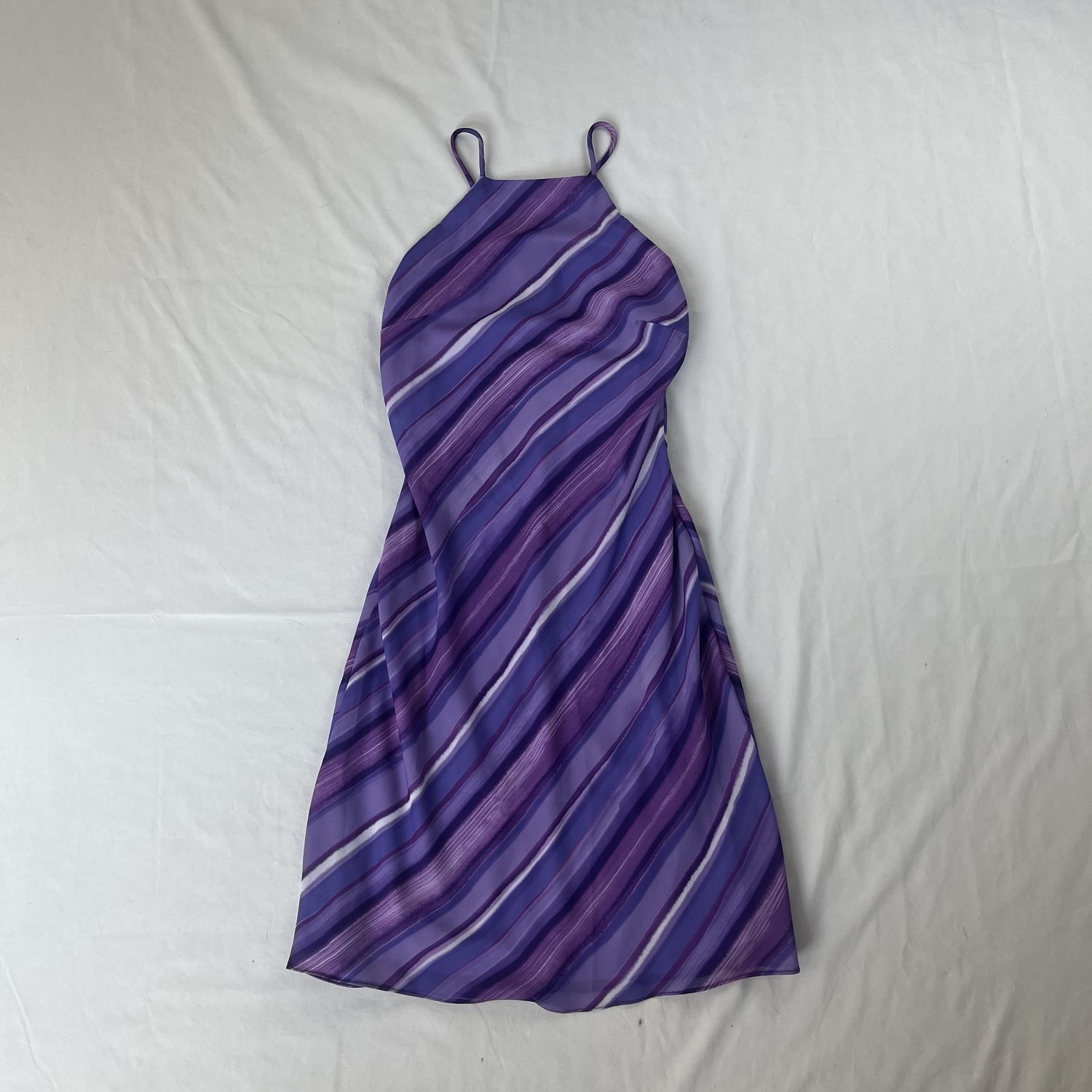 purple swirl dress