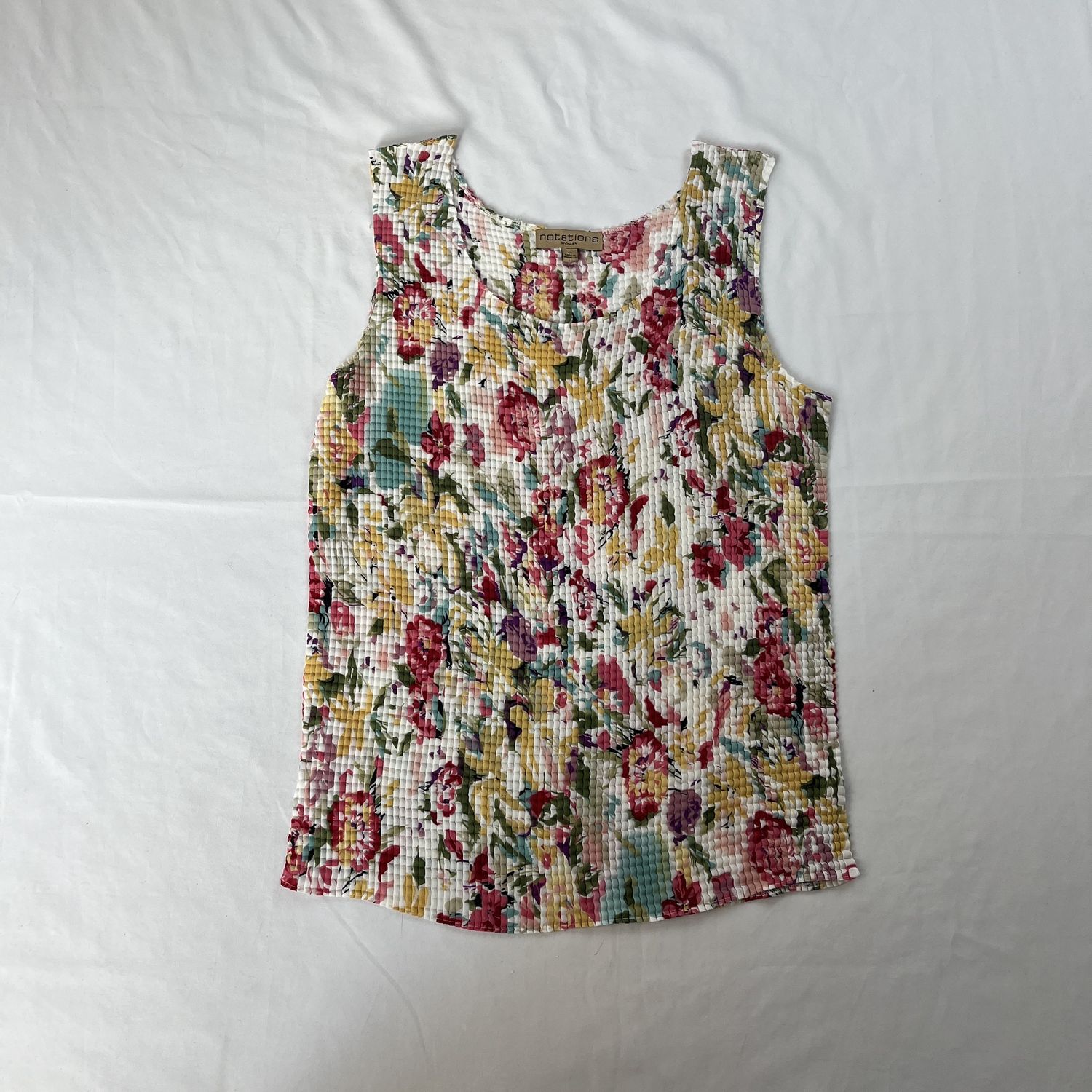 Textured Floral Tank