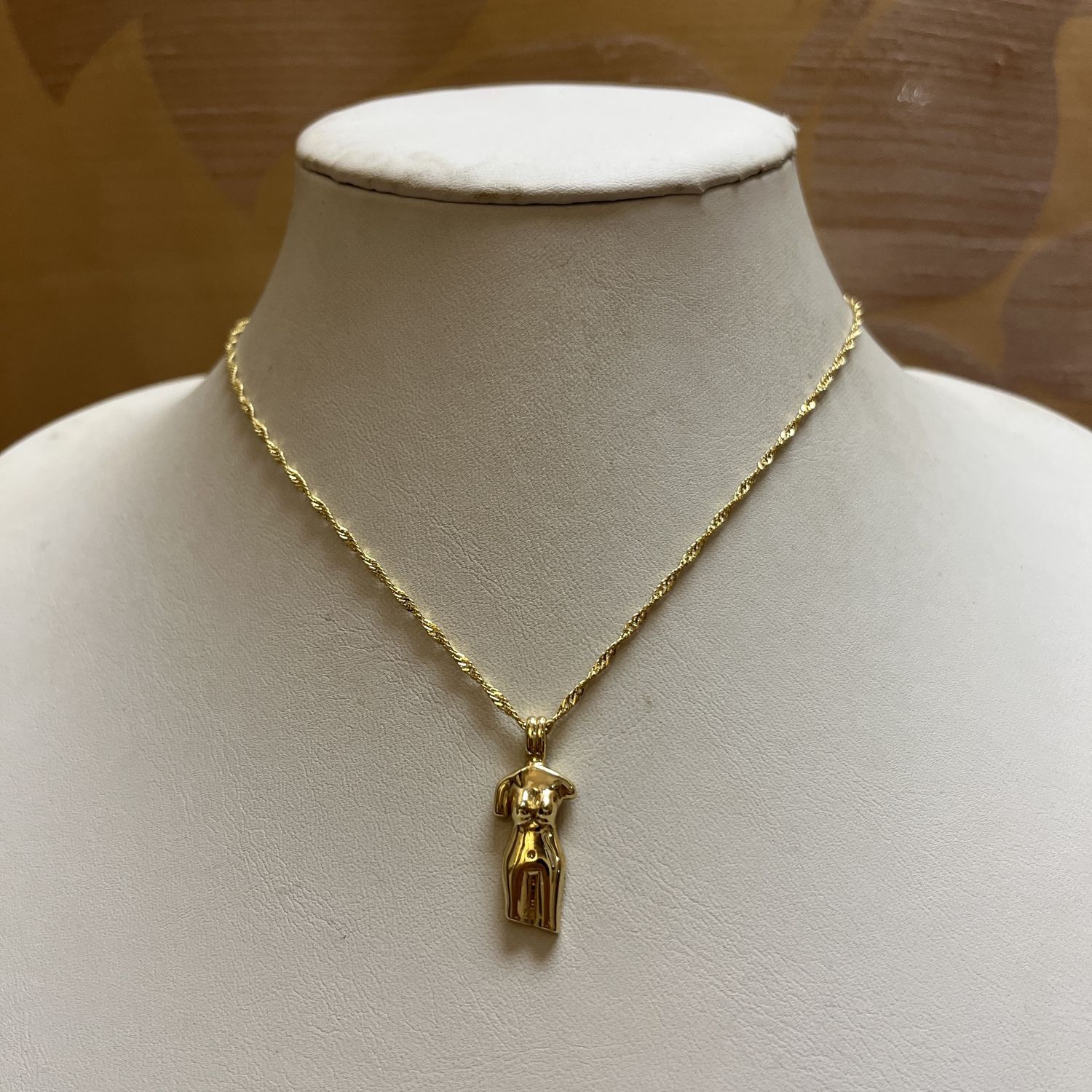 Woman Golden Necklace